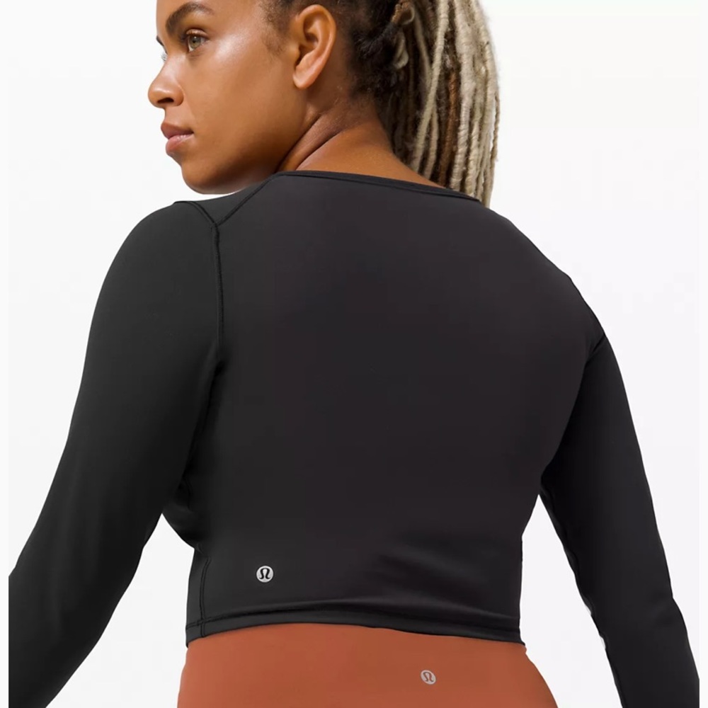EUC Lululemon Wunder Train Black Crop Top 🌟